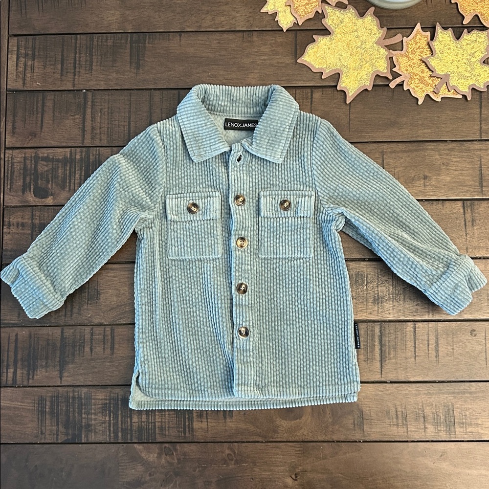 Lenox James Corduroy Shacket Jade 2T